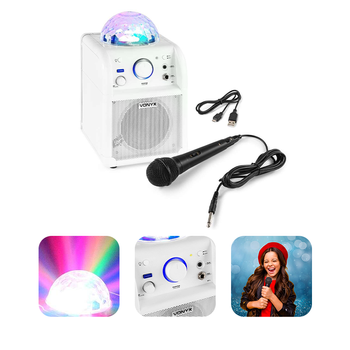 Głośnik karaoke Bluetooth efekt LED Vonyx SBS50W