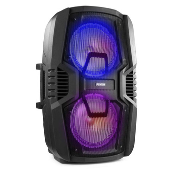 Głośnik mobilny Fenton 2x 10" FT210LED, zestaw karaoke z Bluetooth - 700W