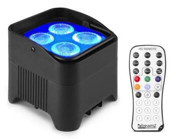 Oświetlacz Bateryjny LED BBP94W  Uplight Par 4x12W RGBWA-UV z bezprzewodowym DMX