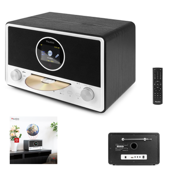 Radio internetowe Lucca DAB+ FM CD czarne Audizio