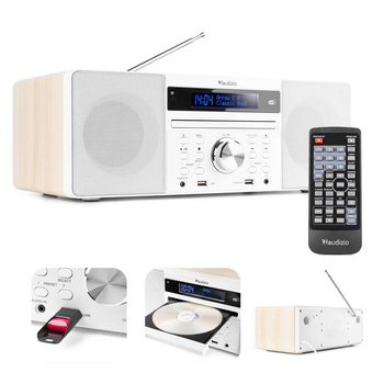 System muzyczny PRATO ALL-IN-ONE CD / DAB + biały