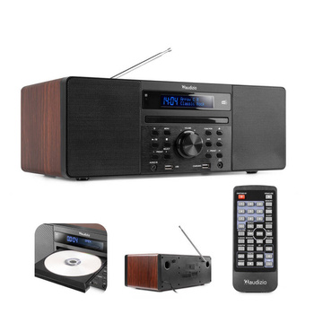 System muzyczny PRATO ALL-IN-ONE USB CD / DAB+ brązowy Audizio