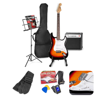 Zestaw: Gitara elektryczna Gigkit Max sunburst+ wzmacniacz+ akcesoria