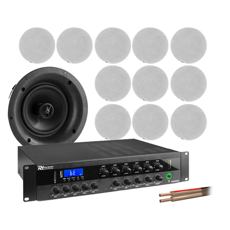 6 strefowy system głośników sufitowych 12 x 6,5" FCS6 z wzmacniaczem bluetooth