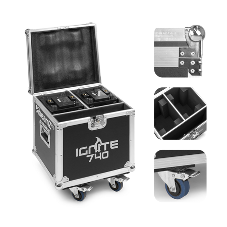 Case FC740I na głowy ruchome 2x IGNITE740 Beamz