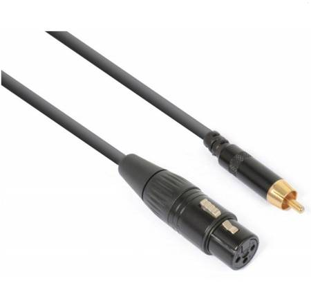 Kabel Converter XLR [F] - RCA [M] 15 cm