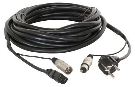 Kabel audio CX02-20  Shuko/XLR F-IEC/XLR M 20m