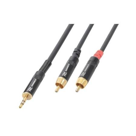 Kabel mini Jack męski (3,5mm) Stereo - 2x RCA (Cinch) męski 6m