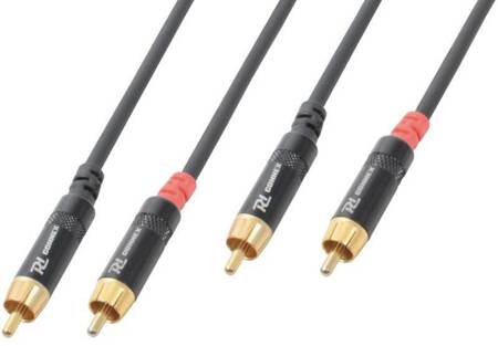 Kabel sygnałowy 2x RCA Męki - 2x RCA Męski 3m