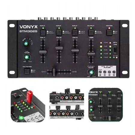 Mikser 4-kanałowy USB/MP3/BT STM3025 VONYX