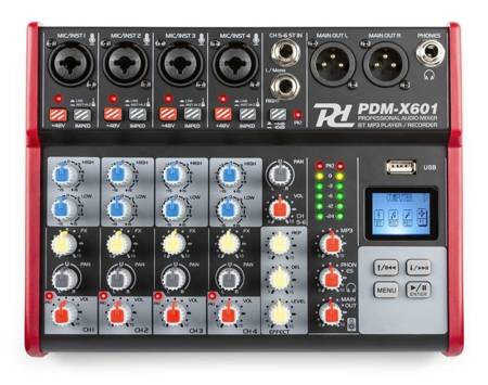 Mikser 6-kanałowy BT MP3 PDM-X601 Power Dynamics