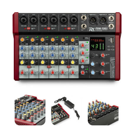 Mikser 8- kanałowy PDM-Y801 Power Dynamics