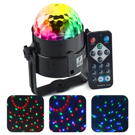 Półkula disco LED Disco Ball 3x1W pilot Firefog