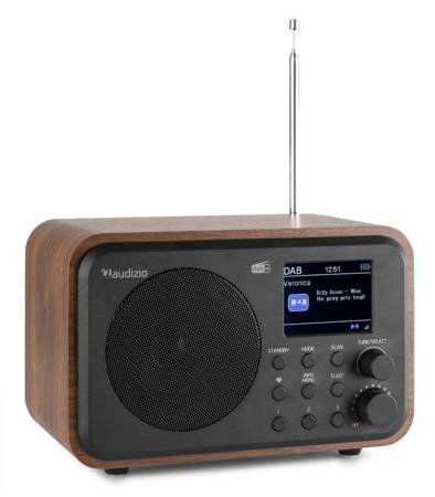 Radio Milan DAB +cyfrowe radio z akumulatorem/ brązowe