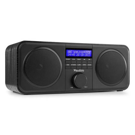 Radio cyfrowe stereo FM DAB+ Audizio Novara czarne