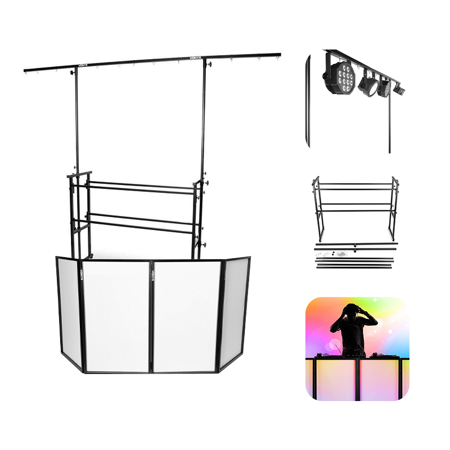 Statyw Vonyx DISCO STAND dla DJ'a+ Ekran dla DJ'a Parawan Vonyx DJ Screen