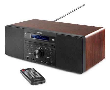 System muzyczny PRATO ALL-IN-ONE USB CD / DAB+ brązowy Audizio