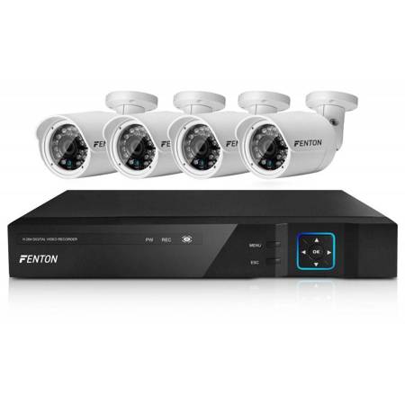 Zestaw 4 kamer zewnętrznych Fenton HD CCTV