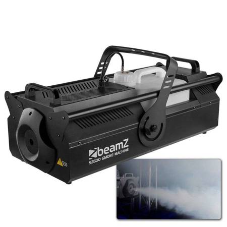 Zestaw: Wytwornica dymu DMX 3500W S3500+ płyn do gęstego dymu 5L Beamz