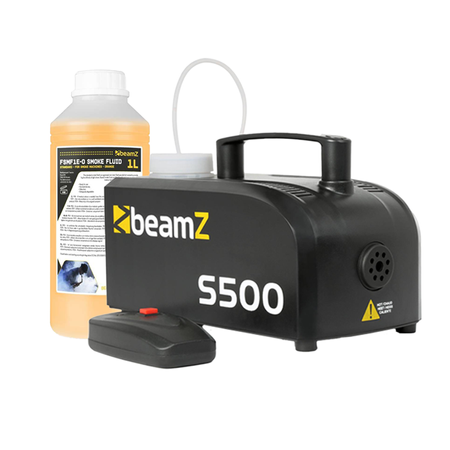 Zestaw: Wytwornica dymu S500 500W+ płyn do dymu1L Beamz