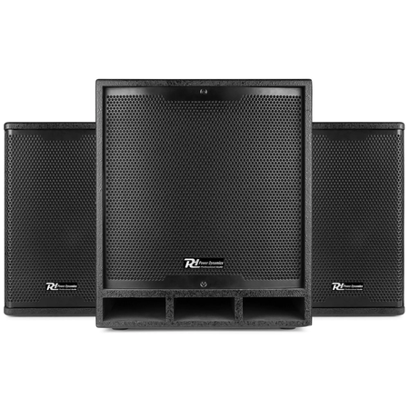 Zestaw nagłośnieniowy ComboSet 1200W subwoofer 12'' 2x kolumna 6,5'' Power Dynamics